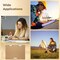2-Pack Extra Large 23" x 17" A3 Wooden Clipboards – Low-Profile Horizontal Clip Boards for Drawing, Sketching, and Art Supplies, Ideal for Home or Office